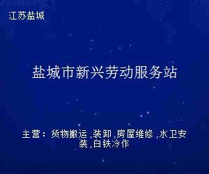 鹽城市新興勞動服務站 江蘇維修服務的專業平臺